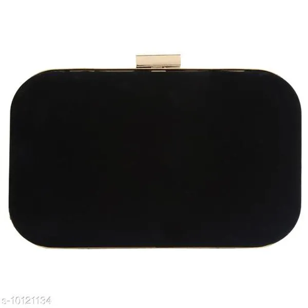 Black_Polyurethane_Clutch_For_Women