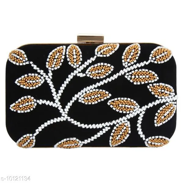 Black_Polyurethane_Clutch_For_Women