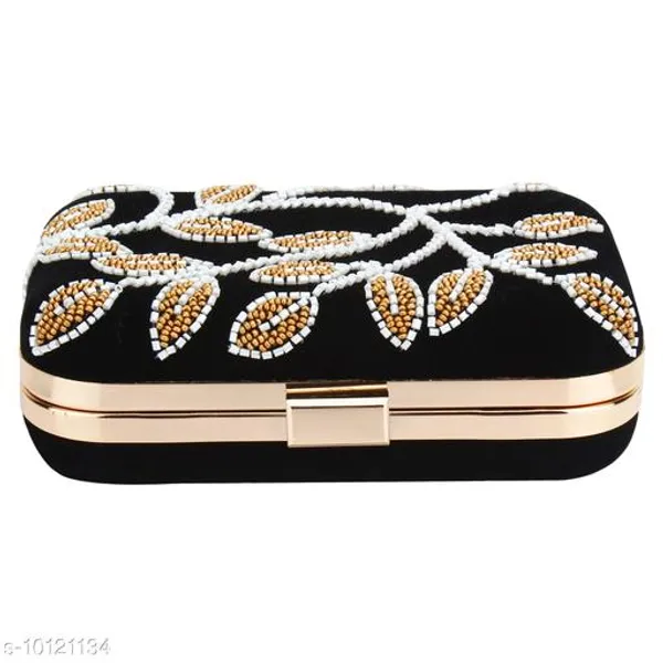 Black_Polyurethane_Clutch_For_Women