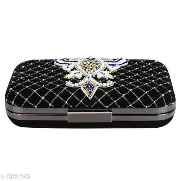 Black_Polyurethane_Clutch_For_Women