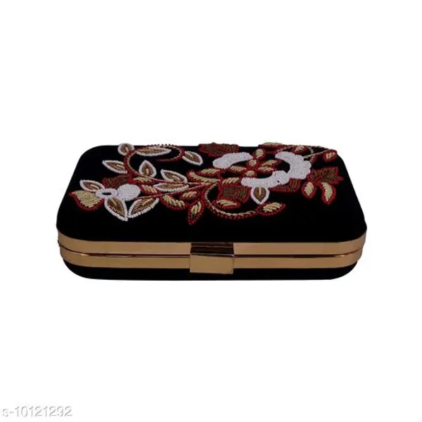 Black_Polyurethane_Clutch_For_Women