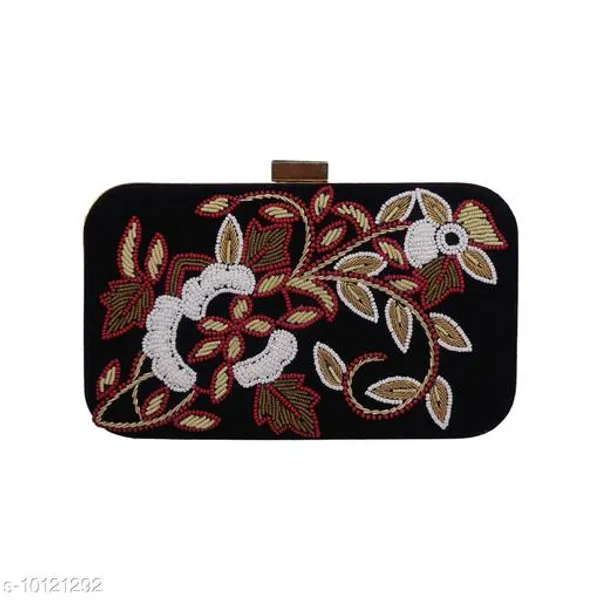 Black_Polyurethane_Clutch_For_Women