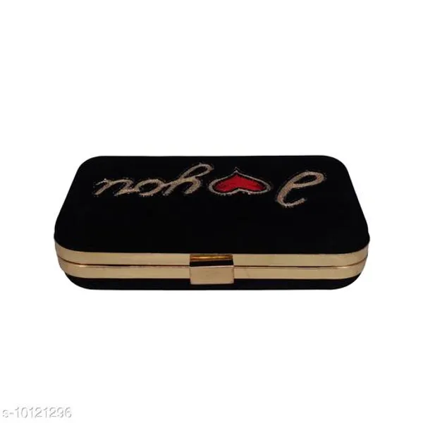 Black_Polyurethane_Clutch_For_Women