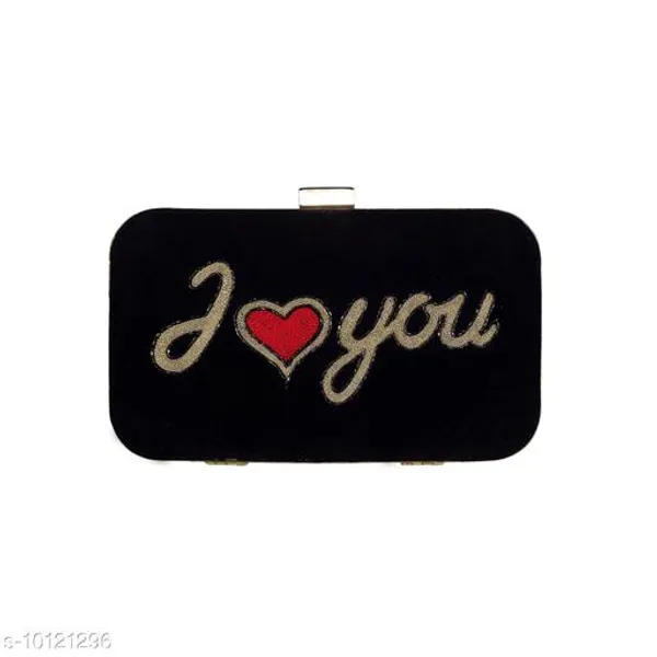 Black_Polyurethane_Clutch_For_Women
