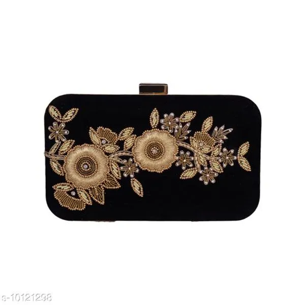 Black_Polyurethane_Clutch_For_Women