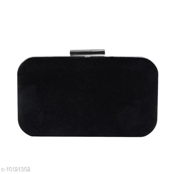 Black_Polyurethane_Clutch_For_Women