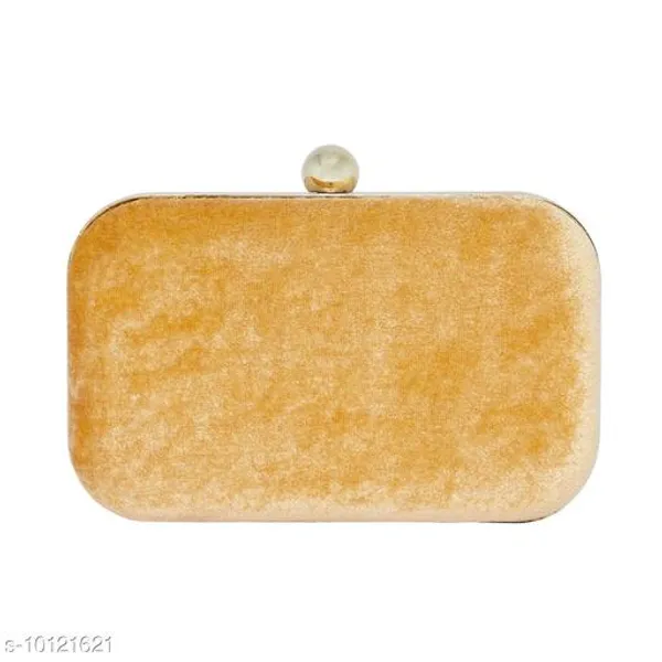 Gold_Polyurethane_Clutch_For_Women