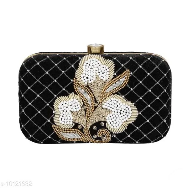Black_Polyurethane_Clutch_For_Women