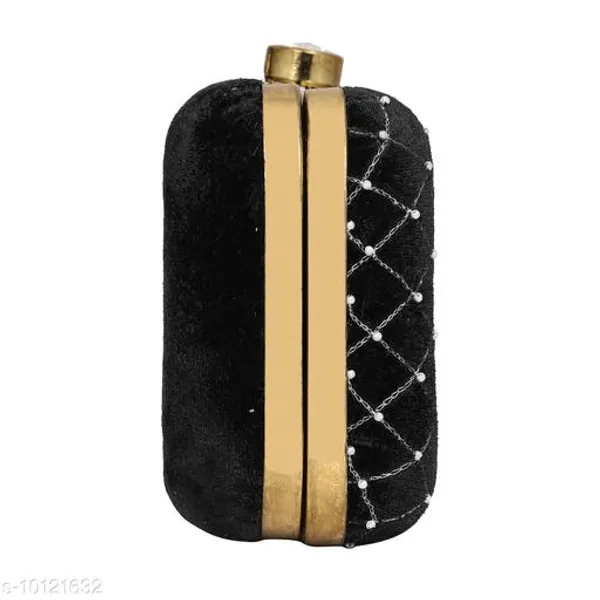 Black_Polyurethane_Clutch_For_Women