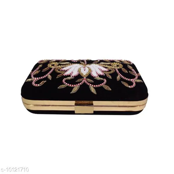 Black_Polyurethane_Clutch_For_Women