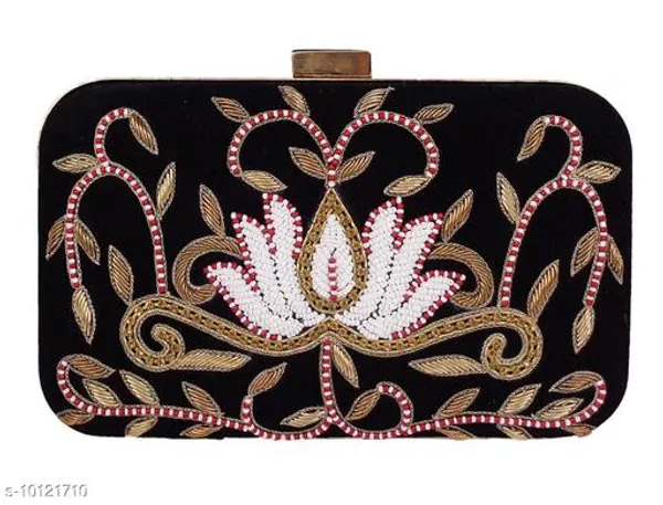 Black_Polyurethane_Clutch_For_Women