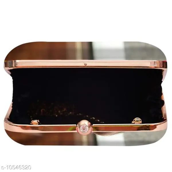 Brown_Polyurethane_Clutch_For_Women