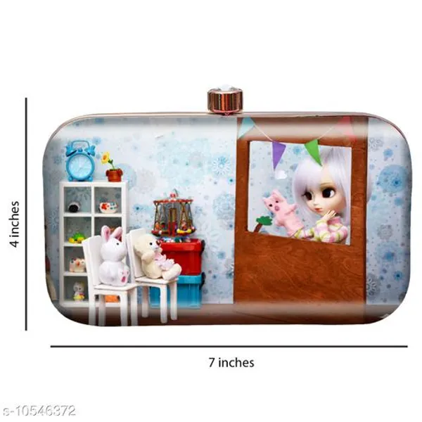 Multicolor_Polyurethane_Clutch_For_Women