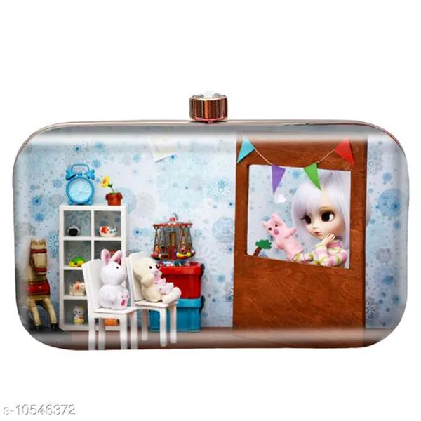 Multicolor_Polyurethane_Clutch_For_Women