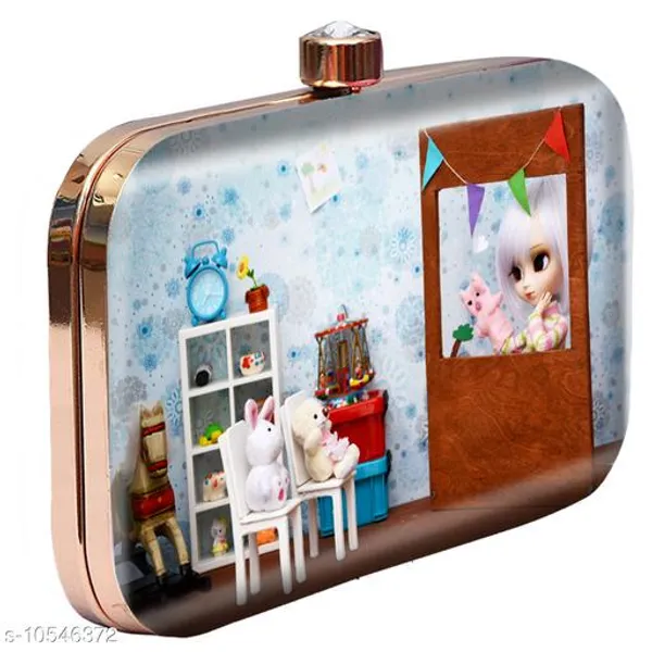 Multicolor_Polyurethane_Clutch_For_Women