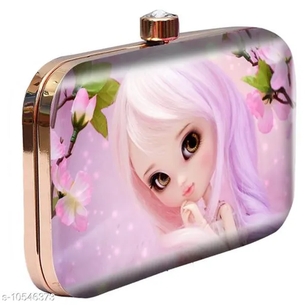 Pink_Polyurethane_Clutch_For_Women