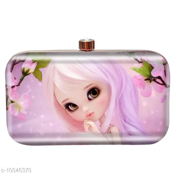 Pink_Polyurethane_Clutch_For_Women