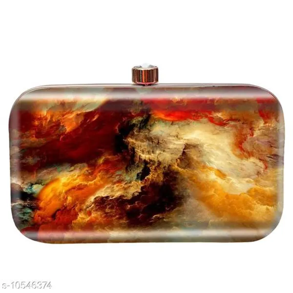 Multicolor_Polyurethane_Clutch_For_Women