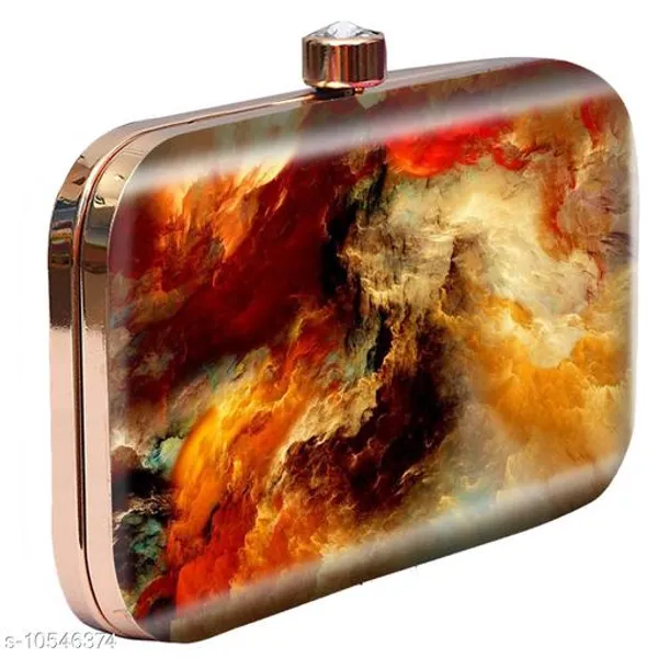 Multicolor_Polyurethane_Clutch_For_Women