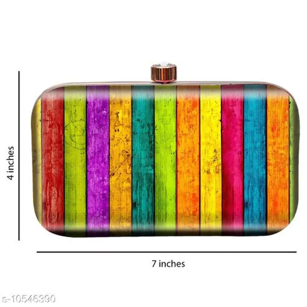 Multicolor_Polyurethane_Clutch_For_Women