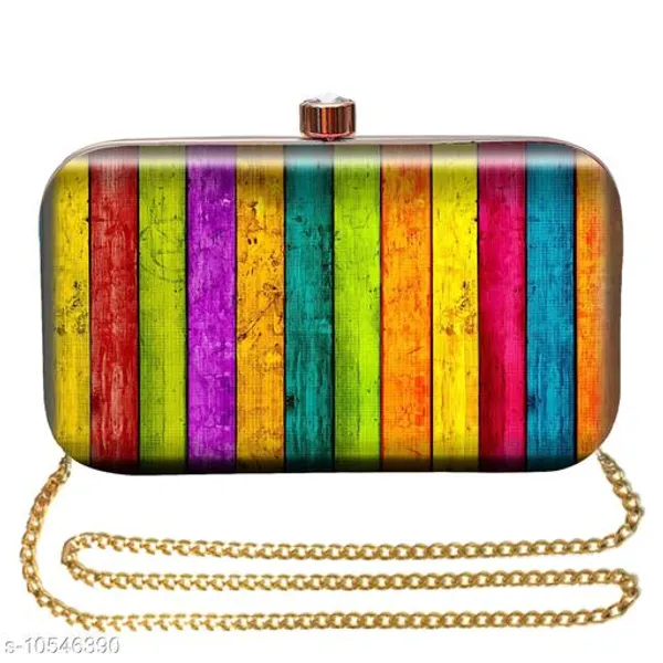 Multicolor_Polyurethane_Clutch_For_Women
