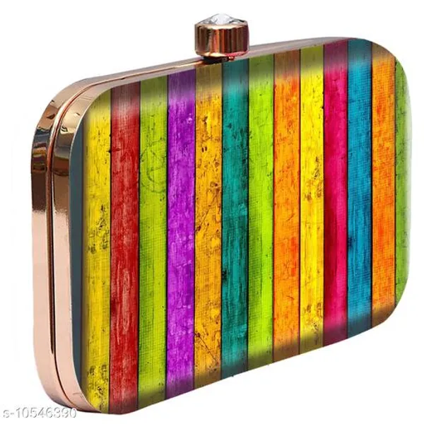 Multicolor_Polyurethane_Clutch_For_Women