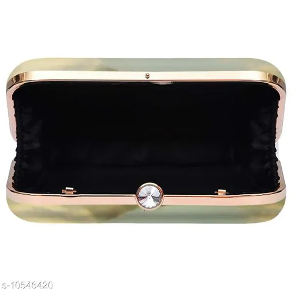 Yellow_Polyurethane_Clutch_For_Women