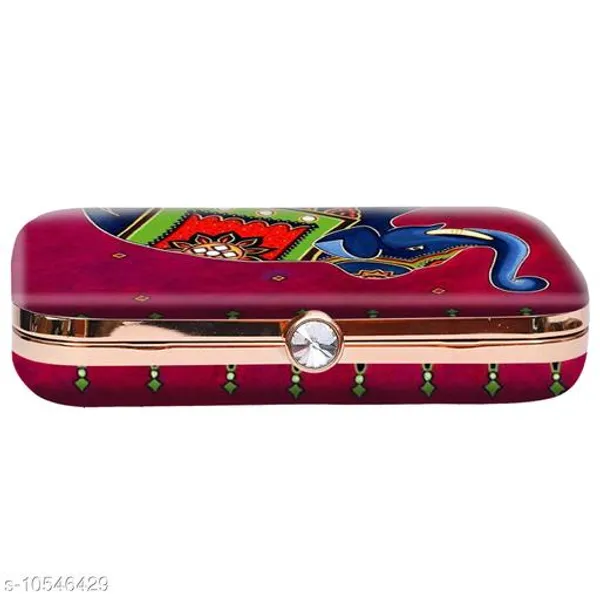 Red_Polyurethane_Clutch_For_Women