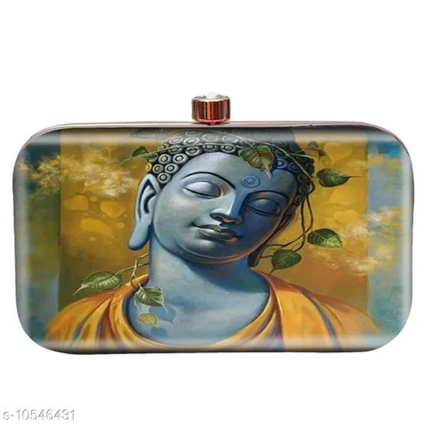Yellow_Polyurethane_Clutch_For_Women