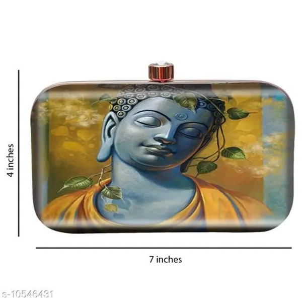 Yellow_Polyurethane_Clutch_For_Women