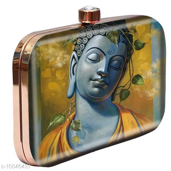 Yellow_Polyurethane_Clutch_For_Women
