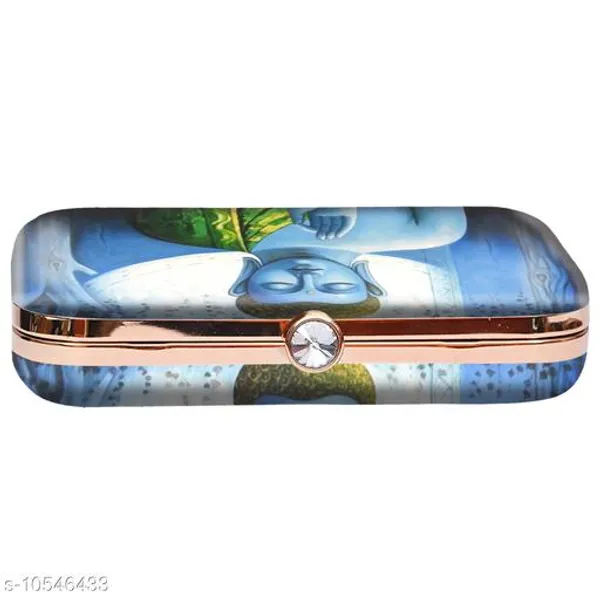 Blue_Polyurethane_Clutch_For_Women