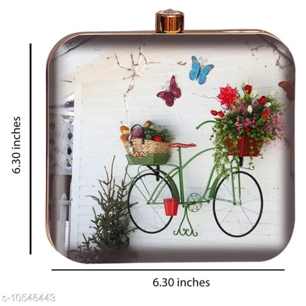White_Polyurethane_Clutch_For_Women