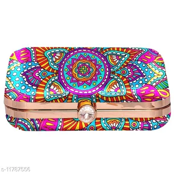 Multicolor_Polyurethane_Clutch_For_Women