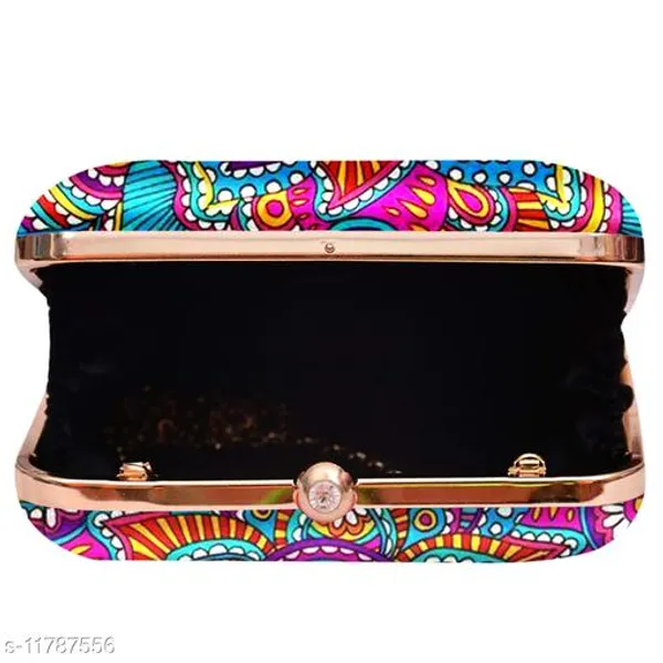 Multicolor_Polyurethane_Clutch_For_Women