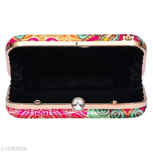 Multicolor_Polyurethane_Clutch_For_Women