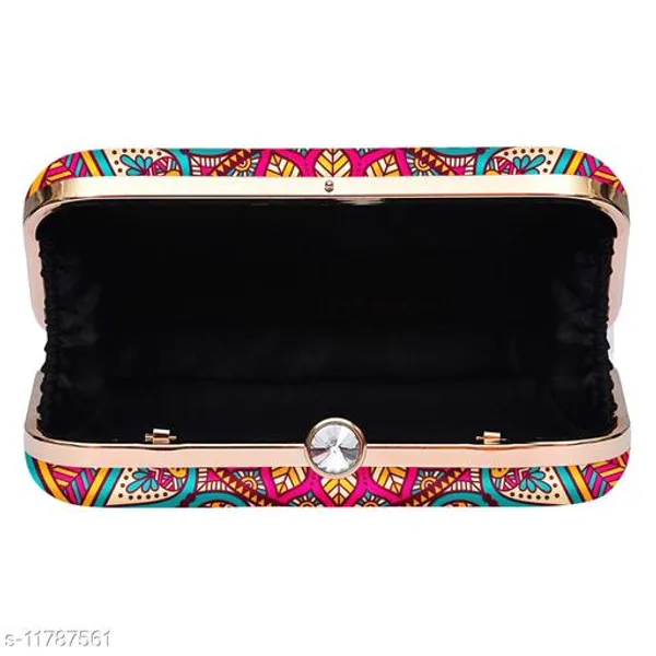 Multicolor_Polyurethane_Clutch_For_Women