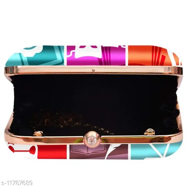 Multicolor_Polyurethane_Clutch_For_Women