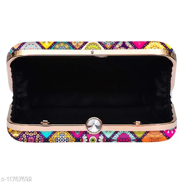 Multicolor_Polyurethane_Clutch_For_Women