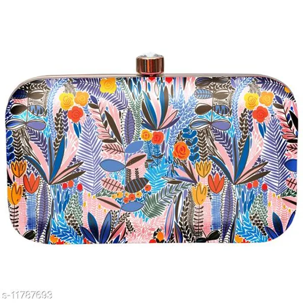 Multicolor_Polyurethane_Clutch_For_Women