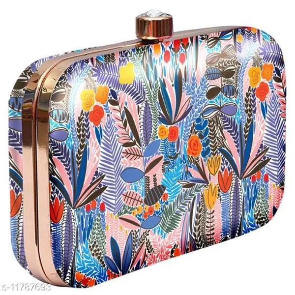 Multicolor_Polyurethane_Clutch_For_Women