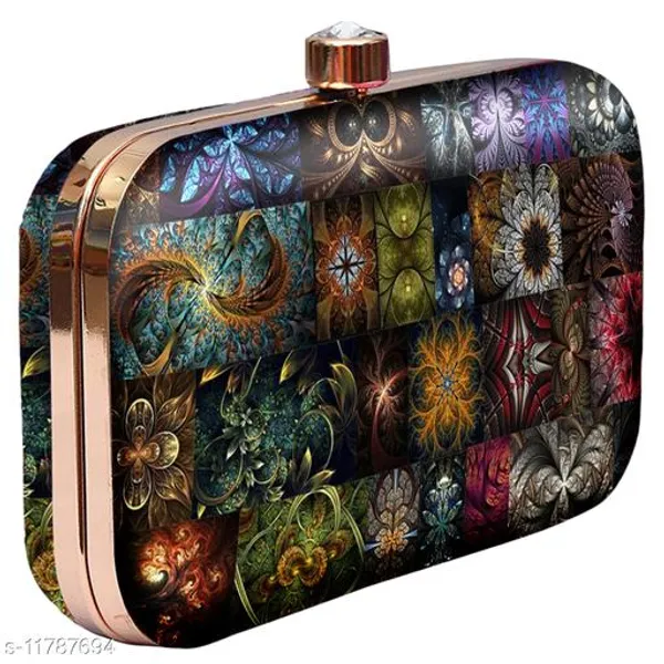 Multicolor_Velvet_Clutch_For_Women