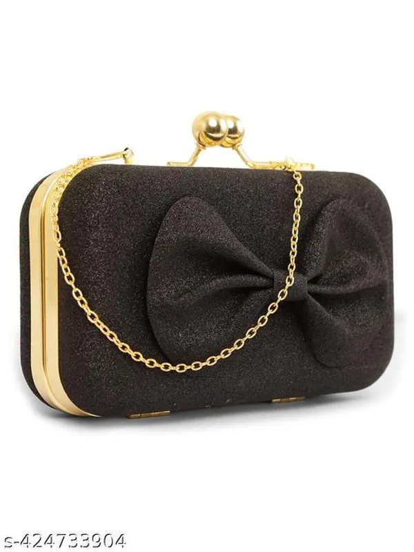 Black_Polyurethane_Clutch_For_Women
