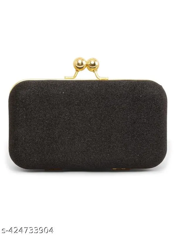 Black_Polyurethane_Clutch_For_Women