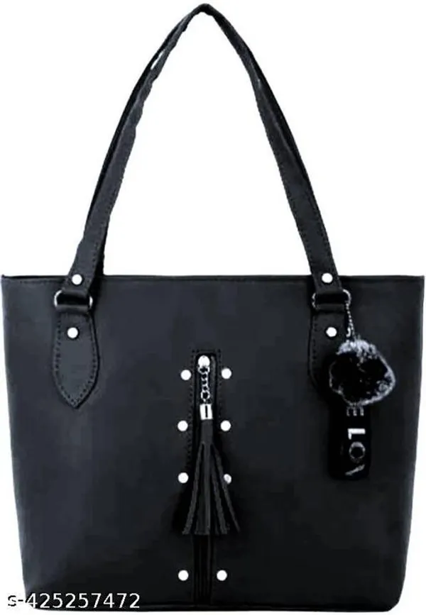 Black_Polyurethane_Handbag_For_Women