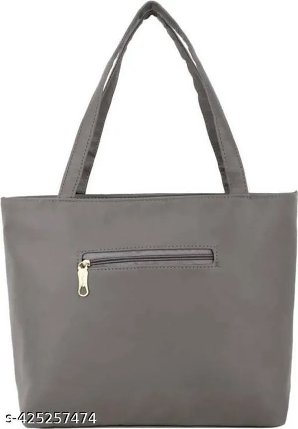 Grey_Polyurethane_Handbag_For_Women