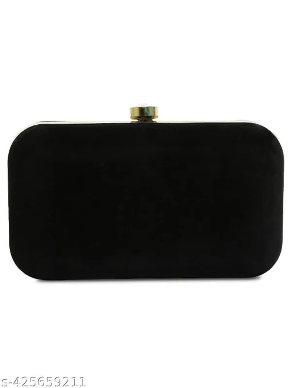 Black_Polyurethane_Clutch_For_Women