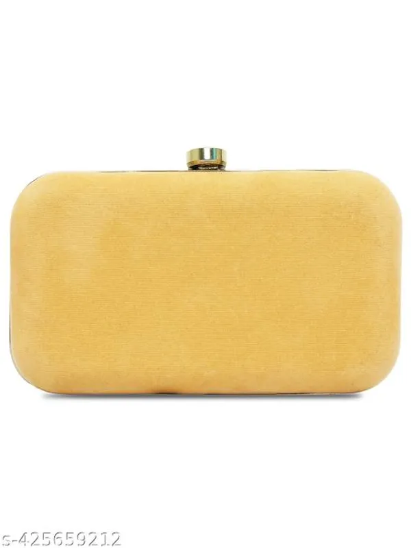 Gold_Polyurethane_Clutch_For_Women