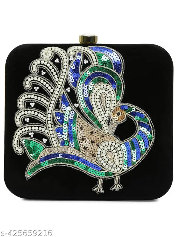 Black_Polyurethane_Clutch_For_Women