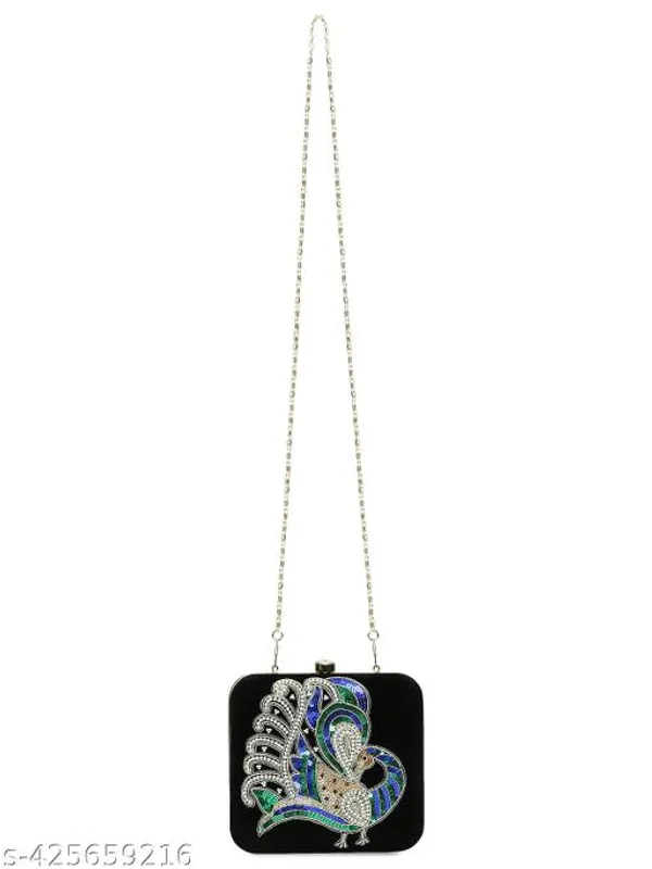 Black_Polyurethane_Clutch_For_Women